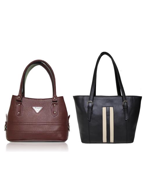 multi colored leatherette (pu) combo handbag - 18197394 - Very Small Image - 1