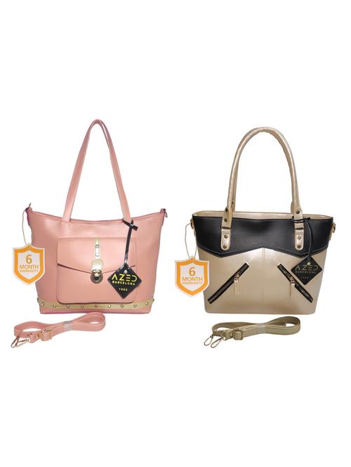 multi colored leatherette (pu) combo handbag - 18197683 - Very Small Image - 1