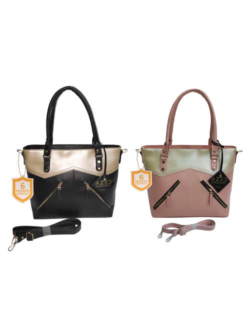 multi colored leatherette (pu) combo handbag - 18197701 - Very Small Image - 1