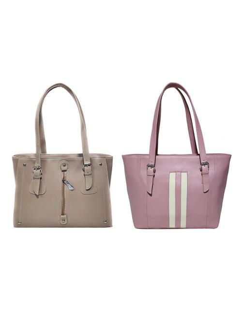 multi colored leatherette (pu) combo handbag - 18197745 - Very Small Image - 1