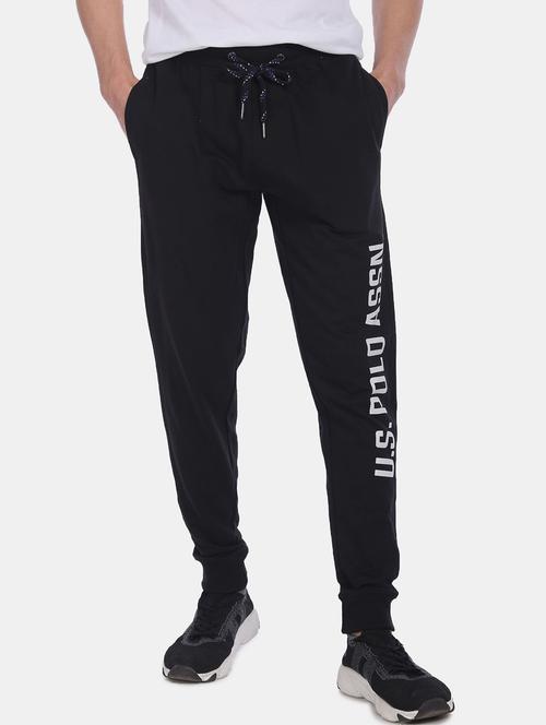 black printed track pant - 18198388 - Very Small Image - 1