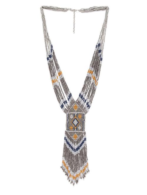 grey metal necklace - 18199078 - Very Small Image - 1