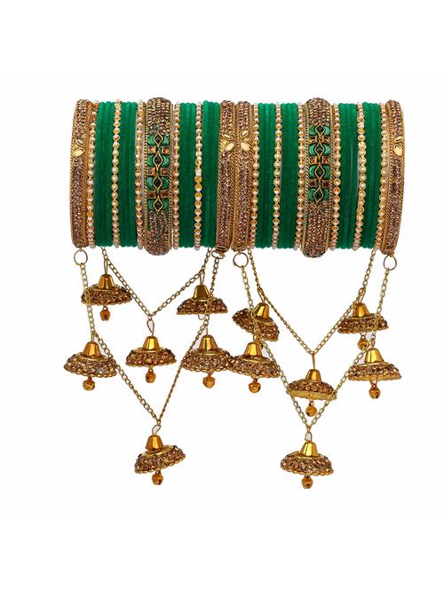 rijoli bridal latkan bangle/chuda set for women & girl ( pack of 42  - 18199155 - Very Small Image - 1