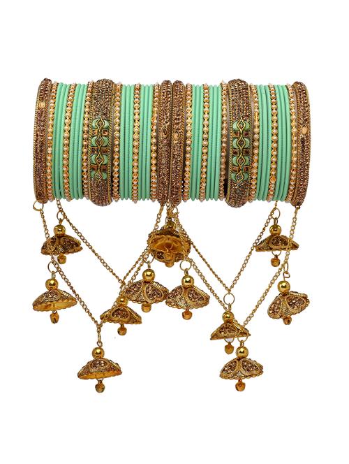 rijoli bridal latkan bangle/chuda set for women & girl ( pack of 42 ) - 18199163 - Very Small Image - 1