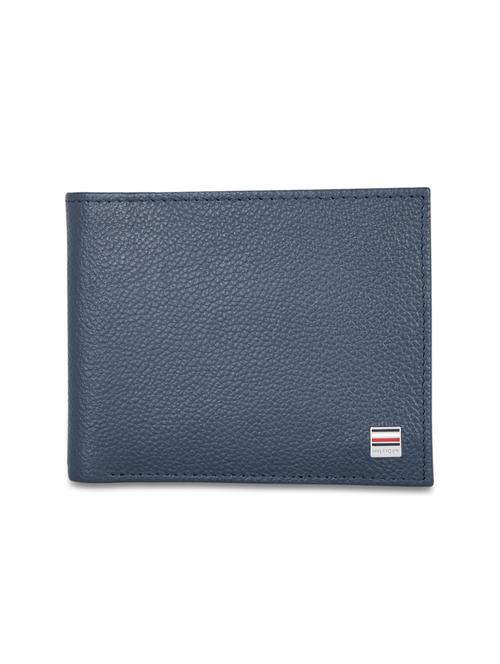 navy leather wallet - 18200394 - Very Small Image - 1