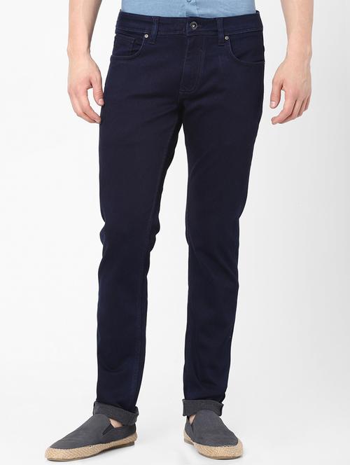 dark blue solid light washed jean - 18202127 - Very Small Image - 1