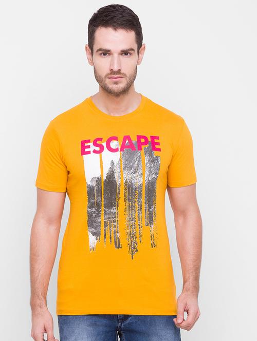 yellow printed t-shirt - 18202252 - Very Small Image - 1