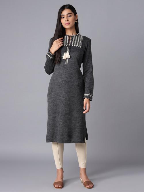 women's straight kurta - 18204894 - Very Small Image - 1