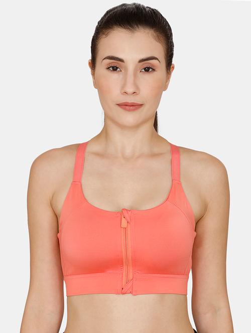 orange solid sports bra - 18205213 - Very Small Image - 1