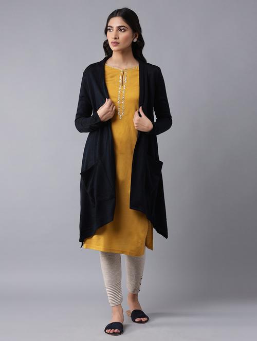 long sleeved solid cardigan - 18205290 - Very Small Image - 1