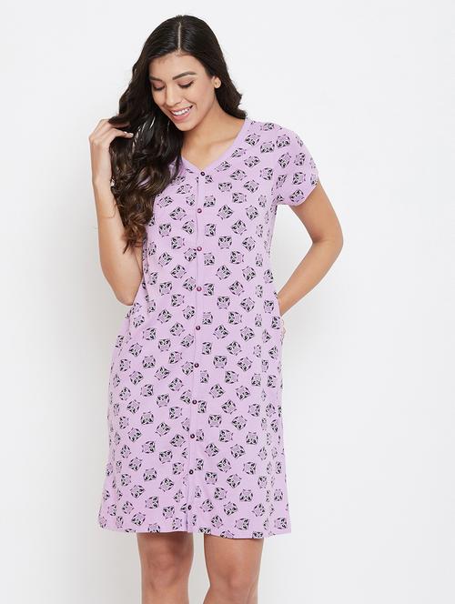 v-neck graphic sleepshirt  - 18205304 - Very Small Image - 1
