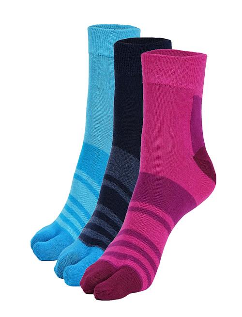 ankii cotton self design women ankle socks with thumb, pack of 3 - 18205378 - Very Small Image - 1