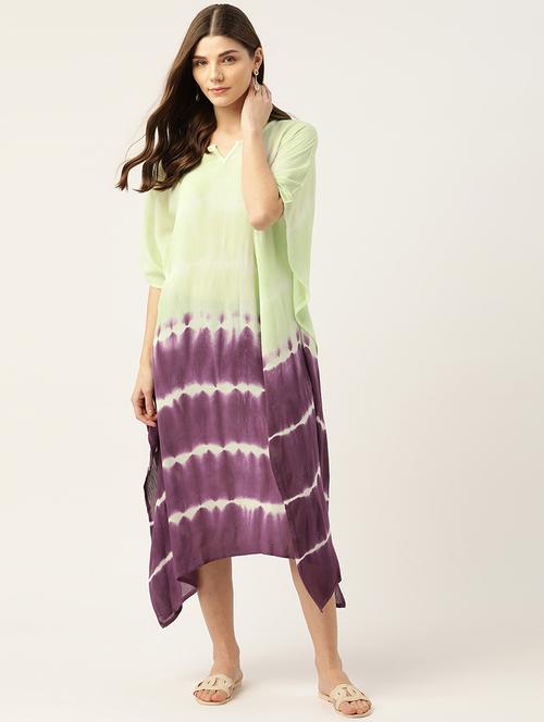 women's asymmetric checks dress - 18205397 - Very Small Image - 1