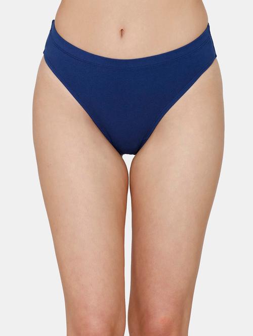dark blue solid thongs panty - 18205507 - Very Small Image - 1