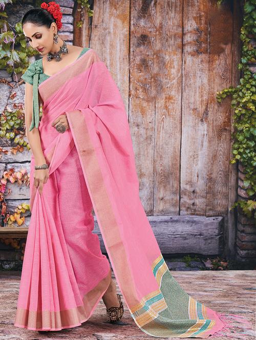 self design woven saree - 18206033 - Very Small Image - 1