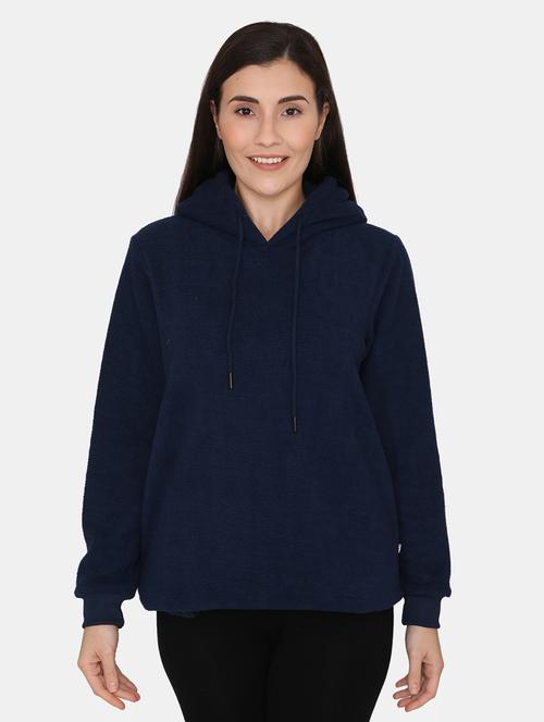 hooded neck solid  sweatshirt - 18207409 - Very Small Image - 1