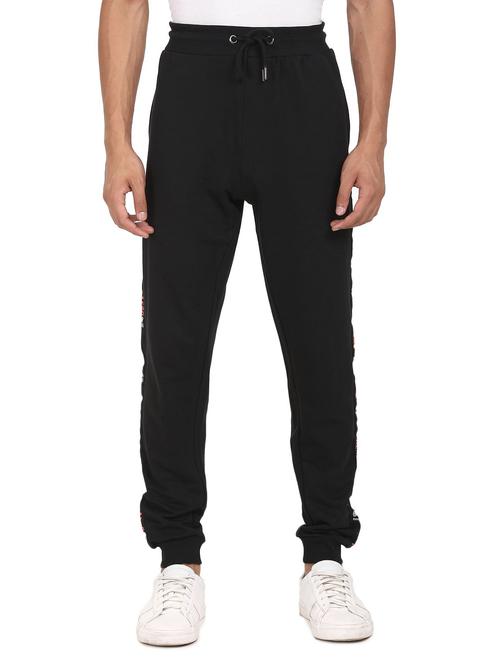 black solid track pant - 18207489 - Very Small Image - 1