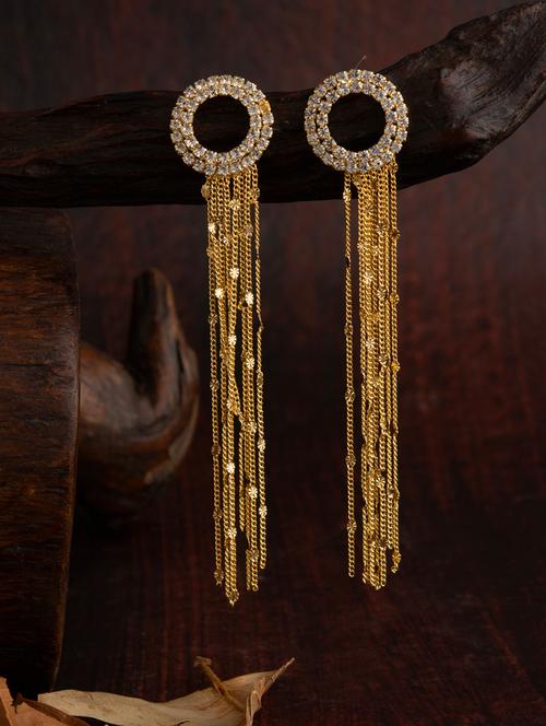 gold metal studs earring - 18208290 - Very Small Image - 1