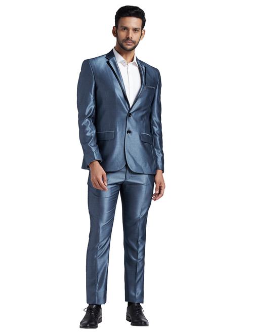 blue solid suit - 18208373 - Very Small Image - 1