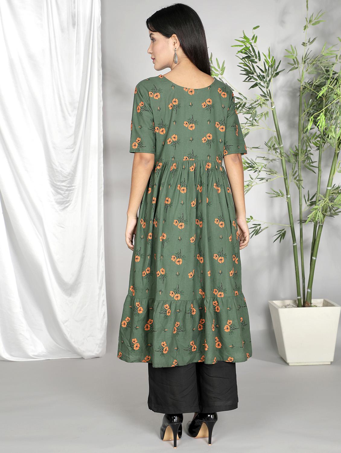 women's tiered kurta - 18208476 - Zoom Image - 2