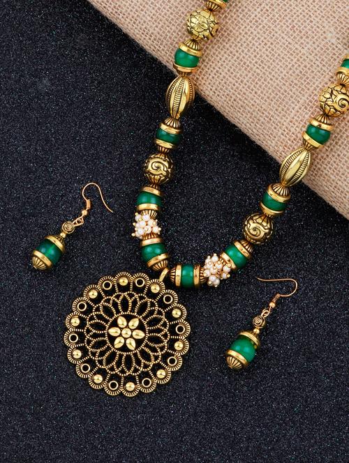 multi colored brass long necklace - 18209563 - Very Small Image - 1