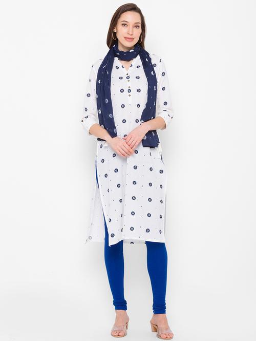 women's straight kurta - 18210195 - Very Small Image - 1