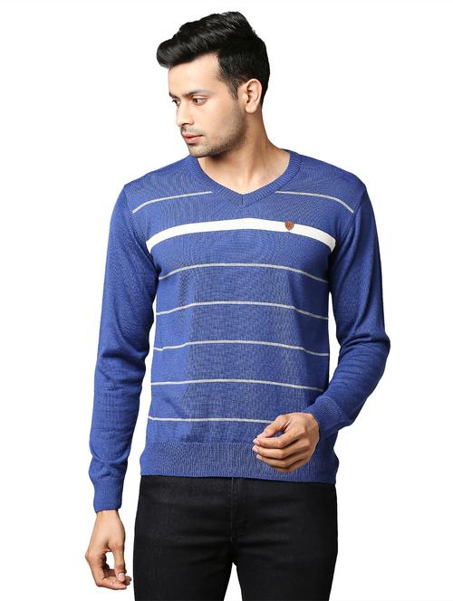blue striped pullover - 18211231 - Very Small Image - 1