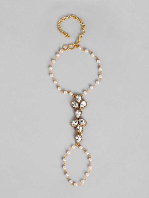 alloy pearl gold-plated ring bracelet - 18212165 - Very Small Image - 1