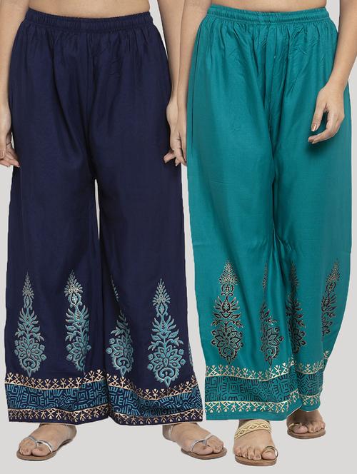 set of 2 printed palazzo - 18212494 - Very Small Image - 1