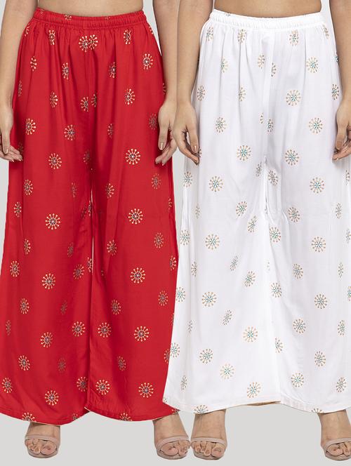 set of 2 printed palazzo - 18212506 - Very Small Image - 1