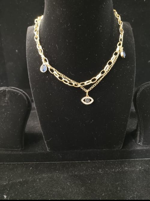 ladies necklace gold plated gold color  - 18212707 - Very Small Image - 1