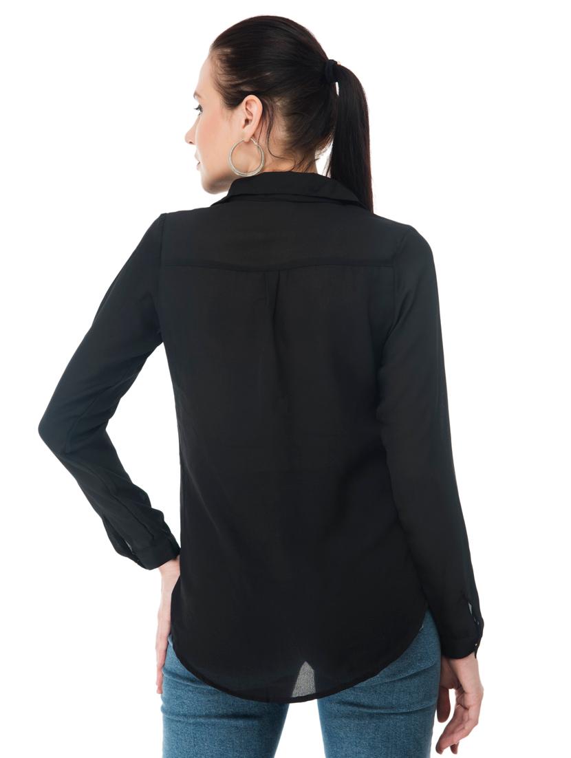 solid buttoned shirt - 18213487 - Zoom Image - 3