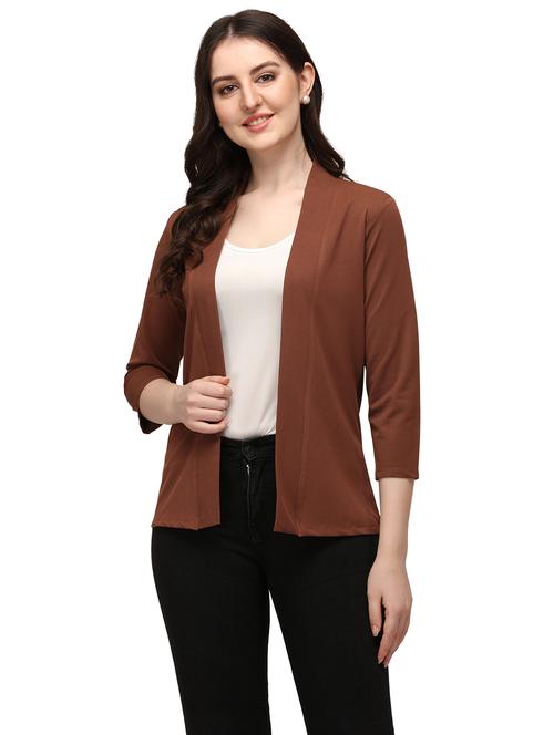 brown cotton shrug - 18213726 - Very Small Image - 1