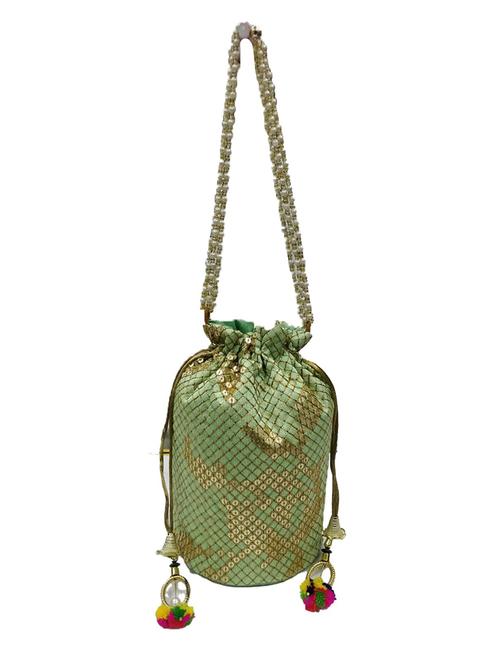 green cotton regular potli - 18213874 - Very Small Image - 1