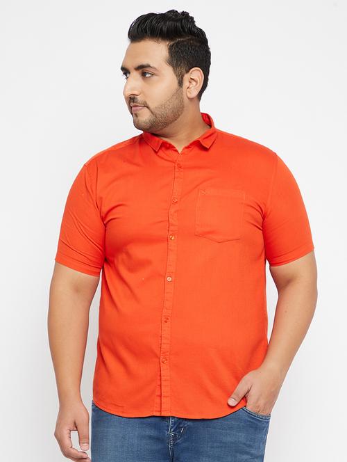 Mens Solid Casual Shirt - 18215204 - Very Small Image - 1