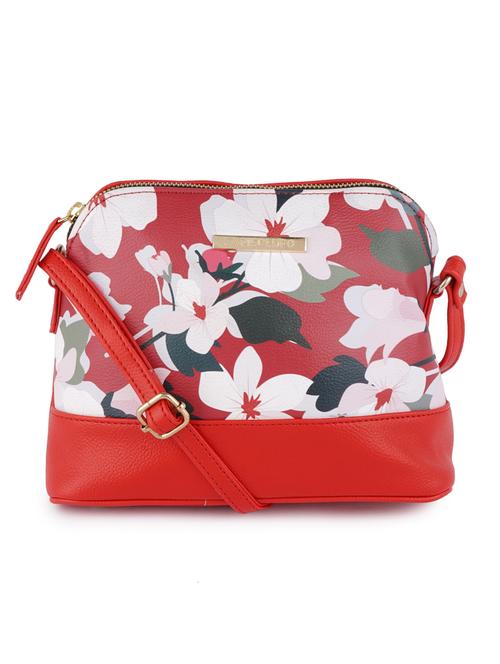 red leatherette (pu) sling bag - 18215962 - Very Small Image - 1