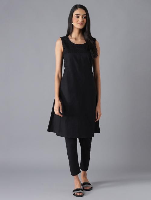 women's straight kurta - 18216482 - Very Small Image - 1