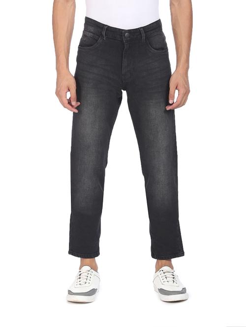 black plain light-washed denim jean - 18216658 - Very Small Image - 1