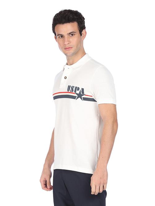 white solid polo t-shirt - 18216718 - Very Small Image - 1