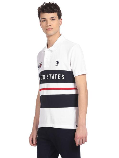 white striped polo t-shirt - 18216888 - Very Small Image - 1