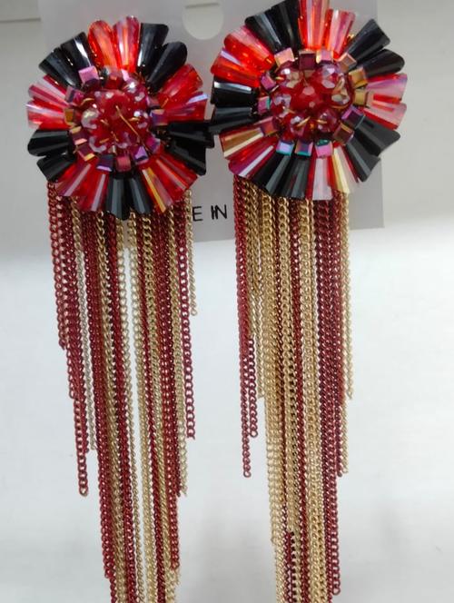 party wear earrings  - 18217136 - Very Small Image - 1