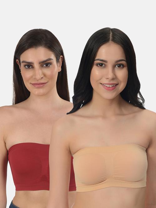 set of 2 solid tube  bra - 18217941 - Very Small Image - 1
