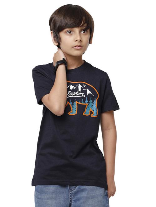 round neck graphic  t-shirt - 18218597 - Very Small Image - 1