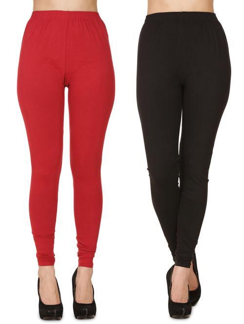 pack of 2 solid full length legging - 18218647 - Very Small Image - 1