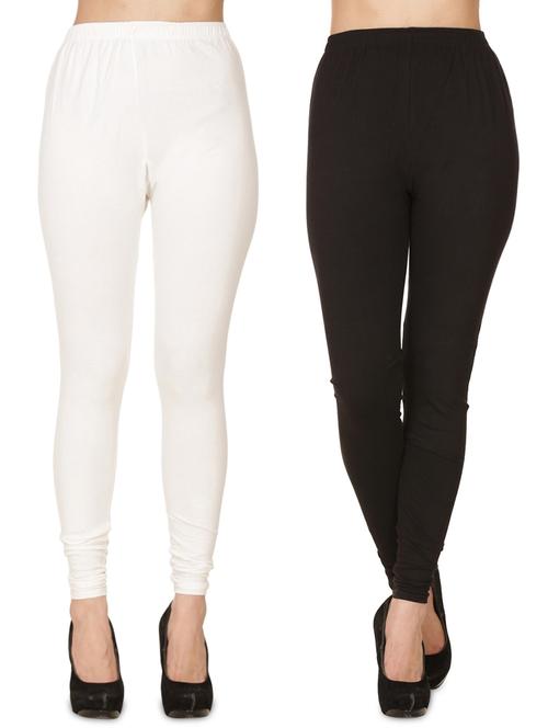 pack of 2 solid full length legging - 18218655 - Very Small Image - 1