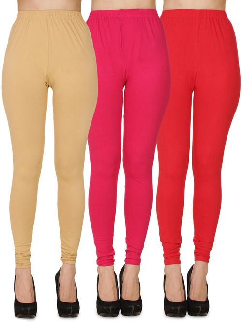 pack of 3 solid full length legging - 18218690 - Very Small Image - 1