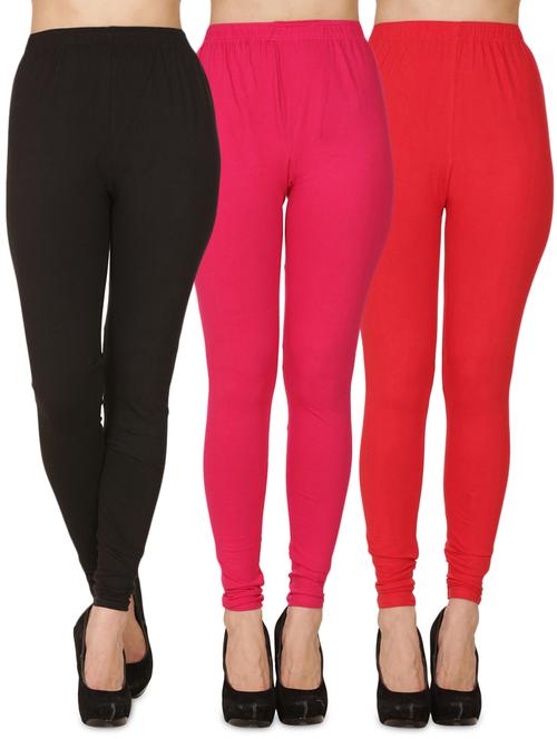 pack of 3 solid full length legging - 18218691 - Very Small Image - 1