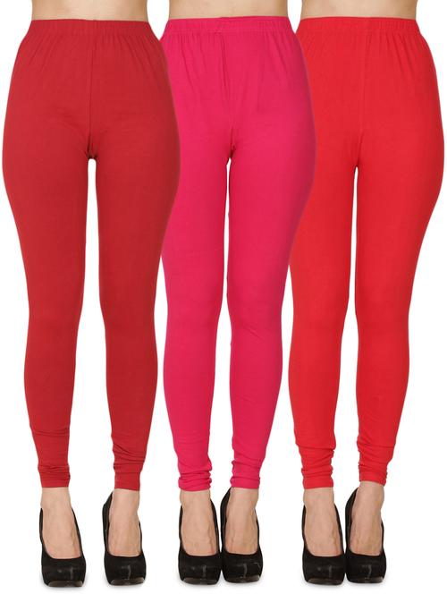 pack of 3 solid full length legging - 18218692 - Very Small Image - 1