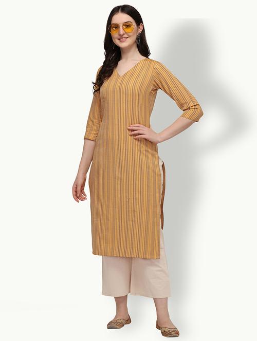 women's straight kurta - 18218927 - Very Small Image - 1