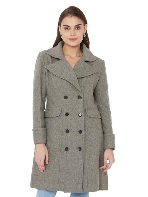 double breasted trench/overcoat coat - 18219159 - Very Small Image - 1